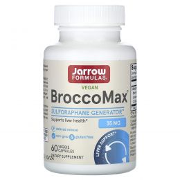 Jarrow Formulas, BroccoMax, усиленный микросиназой, 60 капсул