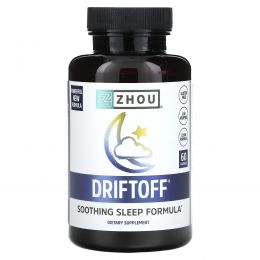 Zhou Nutrition, Driftoff, Soothing Sleeping Formula, 60 Veggie Capsules