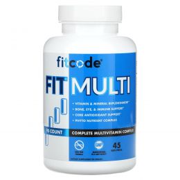 FITCODE, Fit Multi, полный мультивитаминный комплекс, 90 таблеток