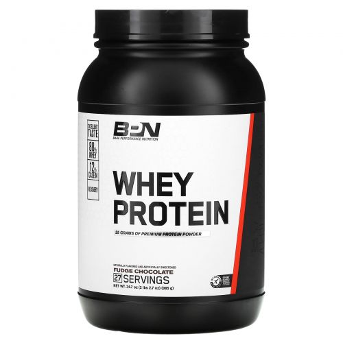 Bare Performance Nutrition, Сывороточный протеин, шоколадная помадка, 985 г (2 фунта)