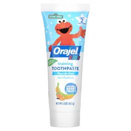 Orajel, Sesame Street Training Toothpaste, Flouride-Free, 3 Months to 4 Years, Berry Fun, 1.5 oz (42.5 g)