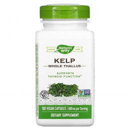 Nature's Way, Kelp, 600 mg, 180 Veggie Capsules