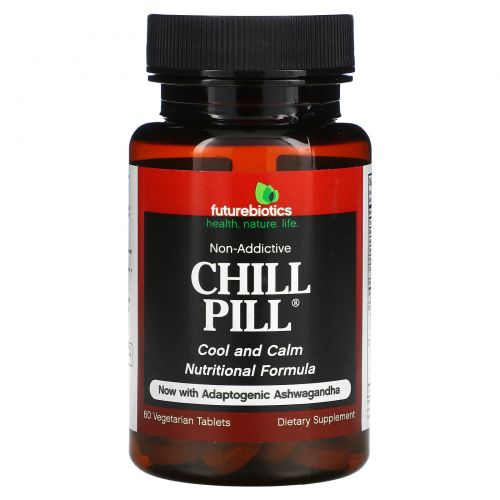 FutureBiotics, Пищевая добавка Chill Pill, 60 растительных таблеток