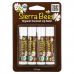 Sierra Bees, Органические бальзамы для губ, кокос, 4 шт. в упаковке, 4,25 г (0,15 унции) каждый