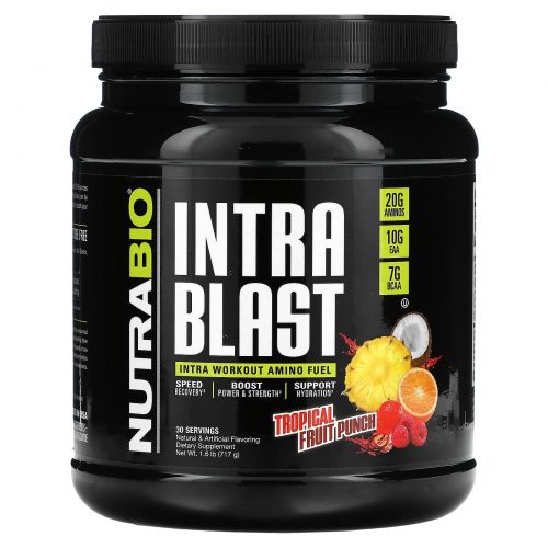 NutraBio Labs, Intra Blast, Tropical Fruit Punch, 1.6 lb (723 g)