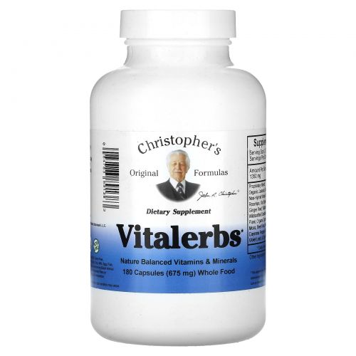 Christopher's Original Formulas, Vitalerbs 180 капсул