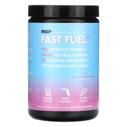 RSP Nutrition, Fast Fuel, Pre-Workout Formula, Hydration & Endurance, Miami Vice Coconut Colada, 11.64 oz (330 g)