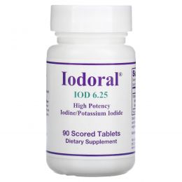 Optimox, Iodoral, IOD 6.25, 90 Scored Tablets