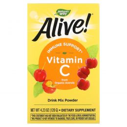 Nature's Way, Alive!, Vitamin C, Powder, 120 g