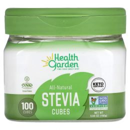 Health Garden, Полностью натуральные кубики стевии, 100 кубиков, 160 г (5,64 унции)