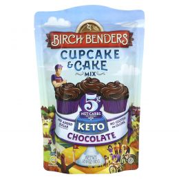Birch Benders, Смесь для кексов и пирожных, кето, шоколад, 310 г (10,9 унции)