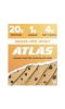 Atlas Bar, сывороточный протеиновый батончик от коров травяного откорма, арахисовая паста и шоколадная крошка, 12 батончиков по 54 г (1,9 унции)