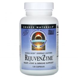 Source Naturals, Восстанавливающие ферменты RejuvenZyme, 120 капсул