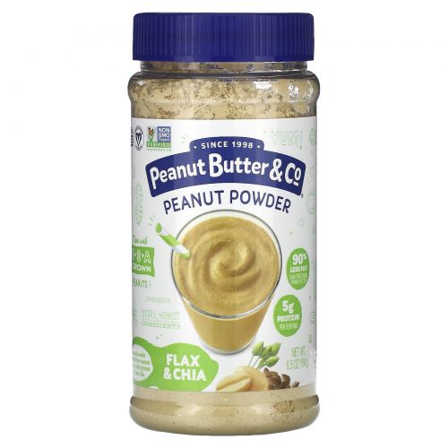 Peanut Butter & Co., Арахисовый порошок, лен и чиа, 184 г (6,5 унции)