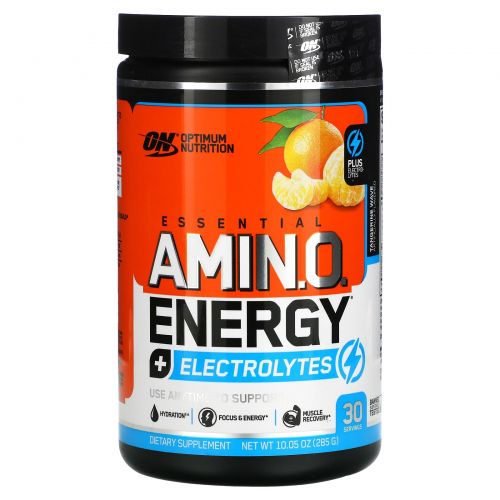 Optimum Nutrition, Essential Amino Energy + Electrolytes,  Tangerine Wave, 10.05 oz (285 g)