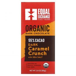 Equal Exchange, Organic, Dark Chocolate, Caramel Crunch with Sea Salt, 2.8 oz (80 g)