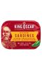King Oscar, Дикая сардина, в оливковом масле первого отжима с острым перцем халапеньо, острое, двухслойное, 106 г (3,75 унции)