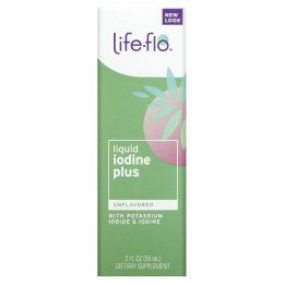 Life Flo Health, Жидкий йод Плюс, 2 жидких унции (59 мл)