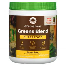 Amazing Grass, Green Superfood, шоколадный сухой напиток, 8,5 унции (240 г)