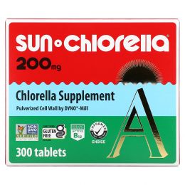 Sun Chlorella, A, 200 мг, 300 таблеток