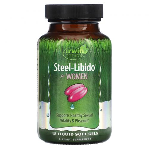 Irwin Naturals, Steel-Libido, для женщин, 48 капсул с жидкостью