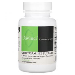 DaVinci Laboratories of Vermont, Сульфат глюкозамина, 500 мг, 60 капсул