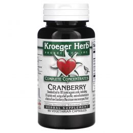 Kroeger Herb Co, Совершенные концентраты, клюква, 90 вегетарианских капсул