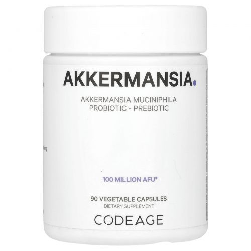 Codeage, Akkermansia, 90 растительных капсул