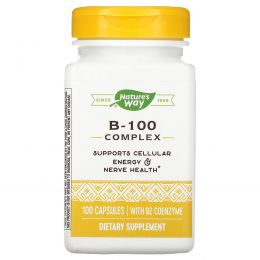 Nature's Way, Комплекс B-100, с коферментом B2, 100 капсул