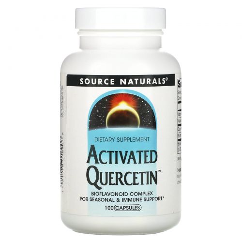 Source Naturals, Активированный кверцетин, 100 капсул