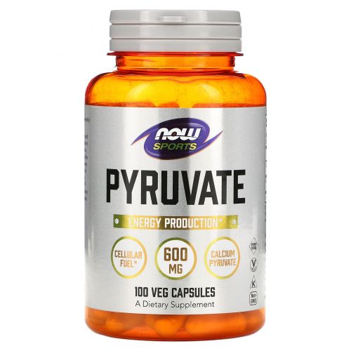 Now Foods, Pyruvate , 600 mg , 100 Capsules