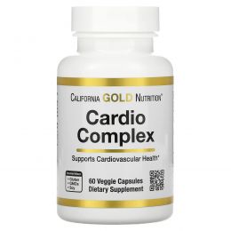 California Gold Nutrition, комплекс для здоровья сердца, 60 вегетарианских капсул