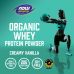 NOW Foods, Sport, порошок из органического сывороточного протеина, со сливочной ванилью, 544 г (1,2 фунта)