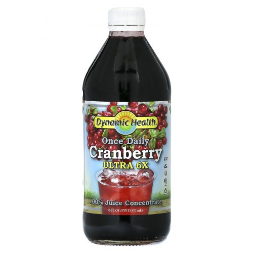 Dynamic Health, Cranberry Ultra 6X, 473 мл (16 жидк. унций)
