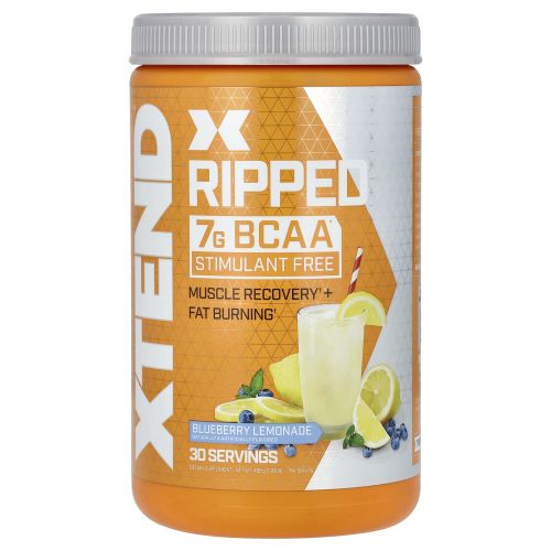 Scivation, Аминокислоты с разветвлённой цепью Xtend Ripped, черника и лимонад, 17,7 унц. (501 г)