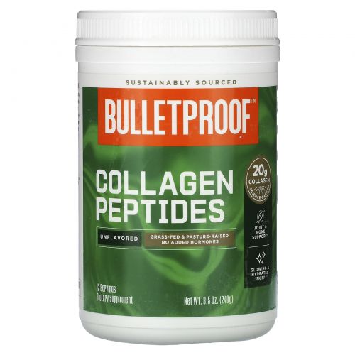 BulletProof, пептиды коллагена, с нейтральным вкусом, 240 г (8,5 унции)