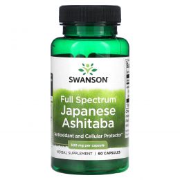 Swanson, Японская ашитаба полного спектра, 500 мг, 60 капсул