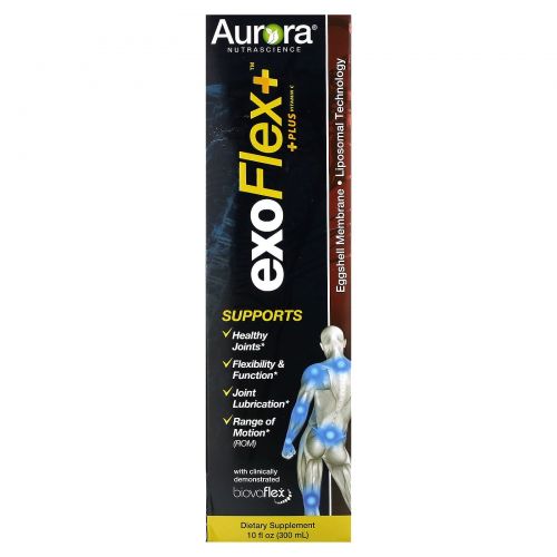 Aurora Nutrascience, Exo Flex + витамин C, 300 мл (10 жидк. Унций)