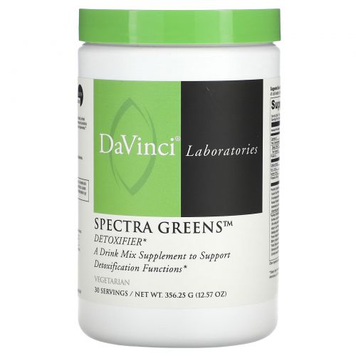 DaVinci Laboratories of Vermont, Spectra Greens, детоксификатор, 356,25 г (12,57 унции)