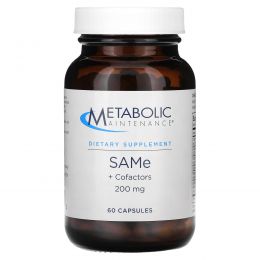 Metabolic Maintenance, SAMe Plus Cofactors, 200 mg, 60 Capsules