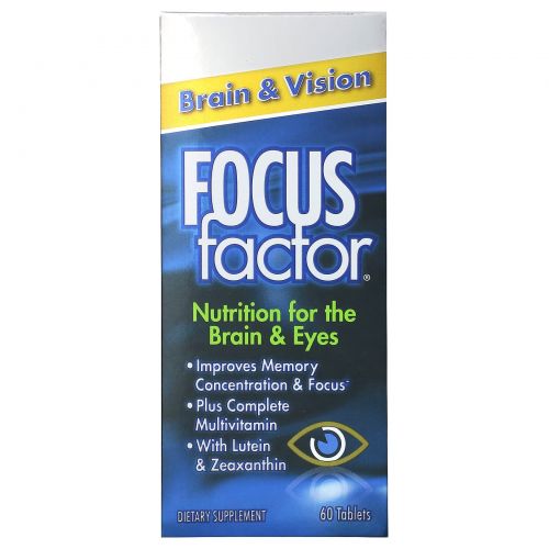 Focus Factor, Brain & Vision, 60 таблеток