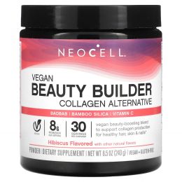 NeoCell, Vegan Beauty Builder, альтернативный коллаген, порошок из гибискуса, 240 г (8,5 унции)