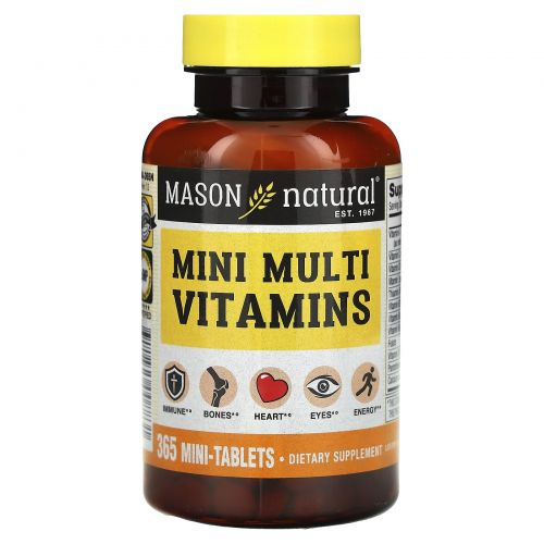 Mason Natural, Daily Multiple Vitamins, 365 таблеток