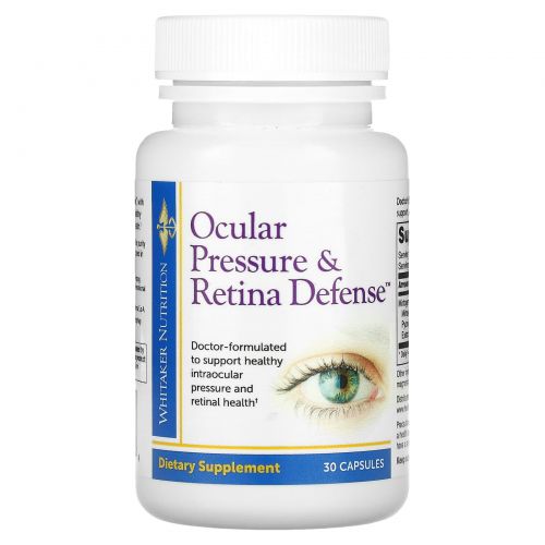 Whitaker Nutrition, Ocular Pressure & Retina Defense, 30 Capsules