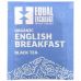 Equal Exchange, Organic English Breakfast, Black Tea, 20 Tea Bags, 1.41 oz ( 40 g)