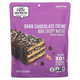 Little Secrets, Mini Crispy Wafers, Dark Chocolate with Sea Salt, 3.5 oz (99 g)