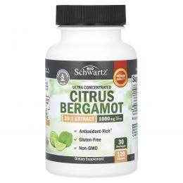 BioSchwartz, Ultra Concentrated Citrus Bergamot, 1,000 mg, 120 Capsules (250 mg)