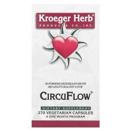 Kroeger Herb Co, CircuFlow, 270 капсул на растительной основе