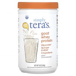 Tera's Whey, Козий сывороточный протеин, простая несладкая сыворотка, 12 унций (340 г)