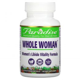 Paradise Herbs, Whole-Woman, Чувственный огонь, формула для либидо, 60 вегетарианских капсул